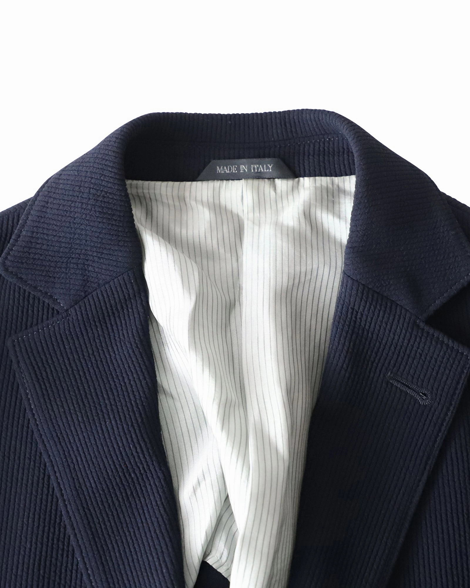 Giorgio Armani Tokyo Single-Breasted Blazer in Navy Wool