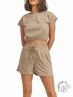Glamour Cinch Crop Tee affordable athletic pants for men
