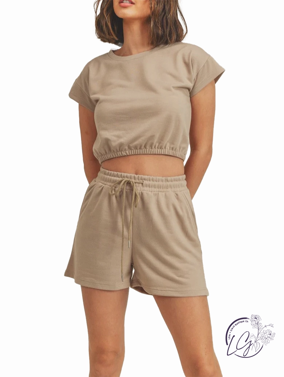 Glamour Cinch Crop Tee affordable athletic pants for men
