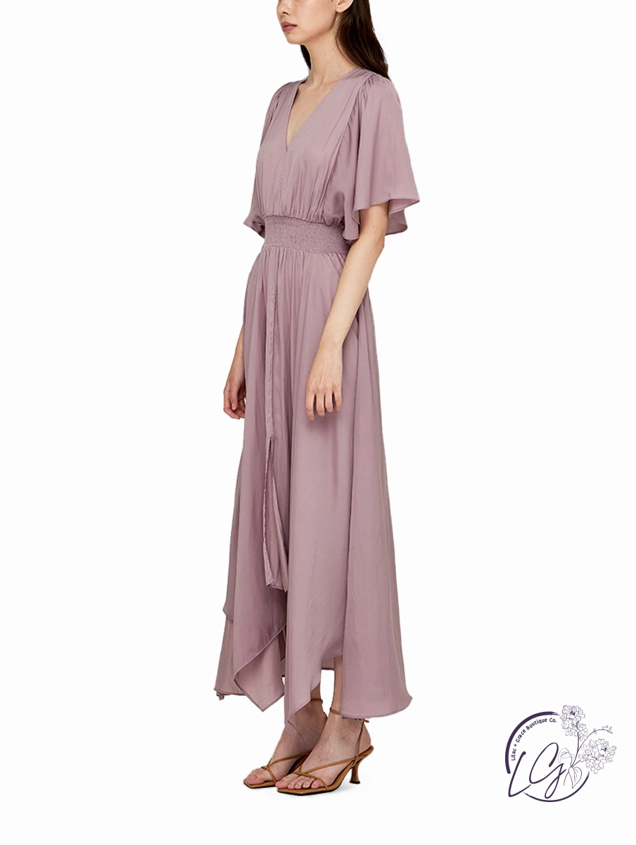 Graceful Asymmetry Maxi Dress