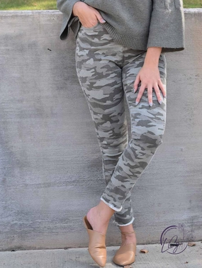 GREEN CAMO WYLIE PRINTED JEANS affordable athletic pants for men