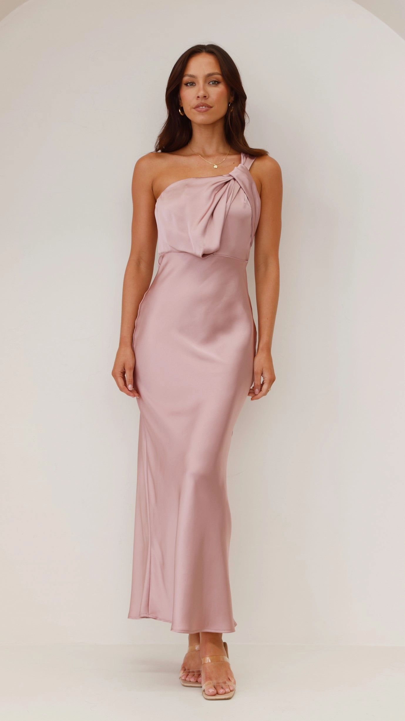 Greta Maxi Dress - Dusty Pink