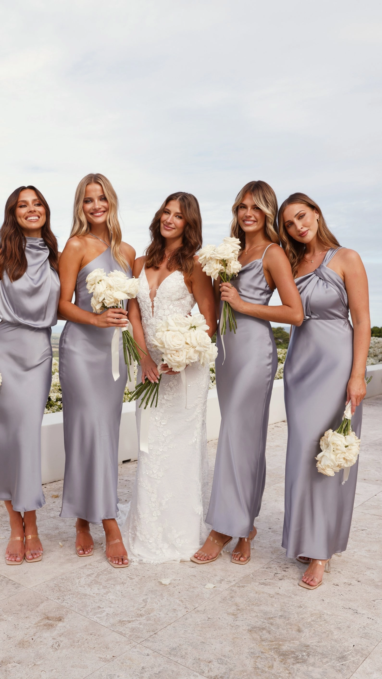 Greta Maxi Dress - Steel Blue