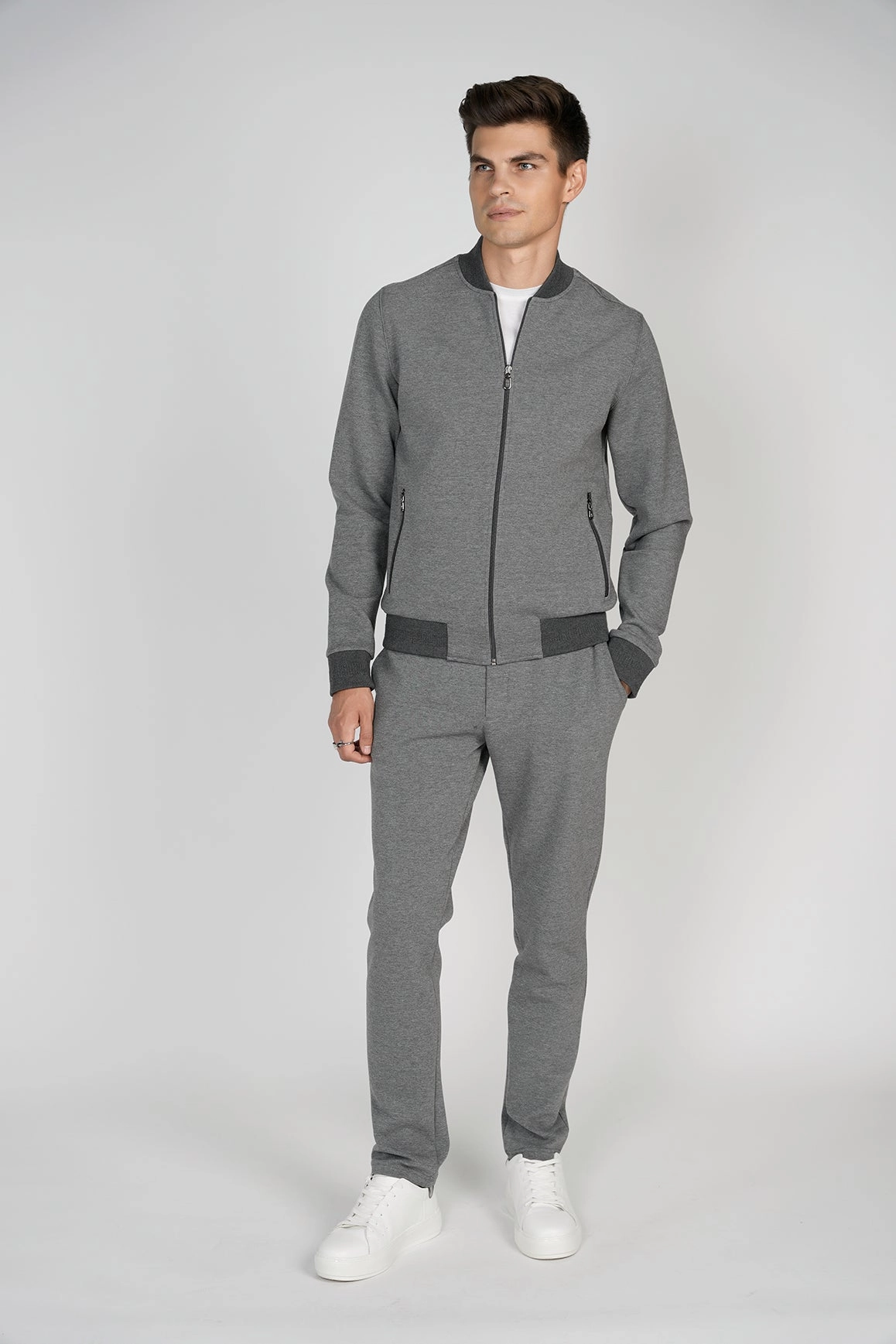 Grey Bomber Pants