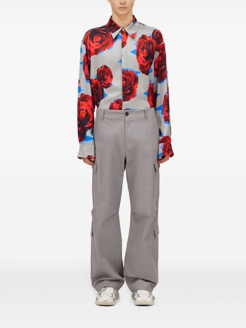 Grey Cargo Trousers