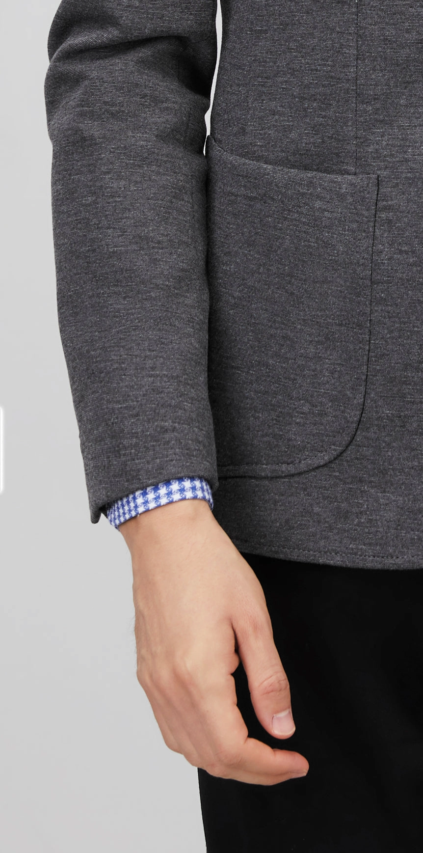 Grey Puffer Hood Sportcoat