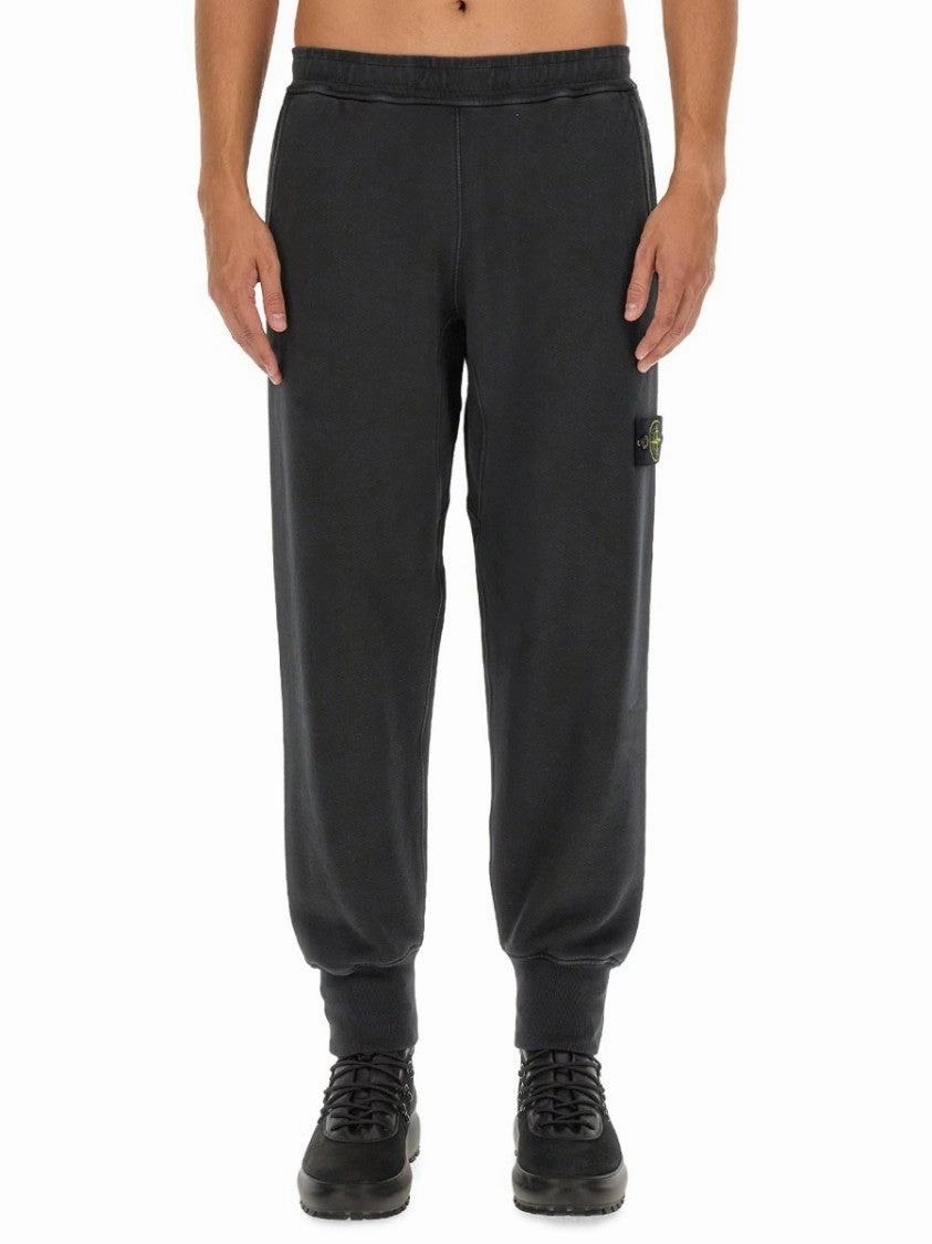 Grey Tapered Leg Jogging Pants