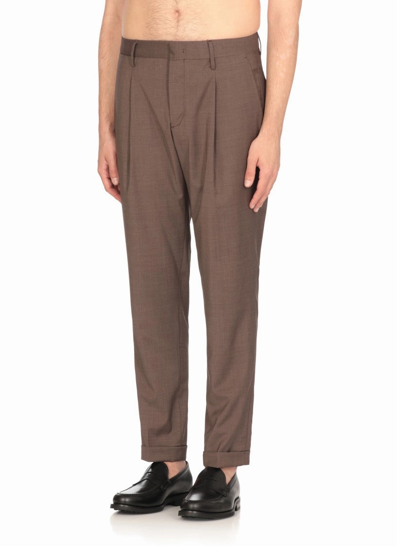 Grey Virgin Wool Pants