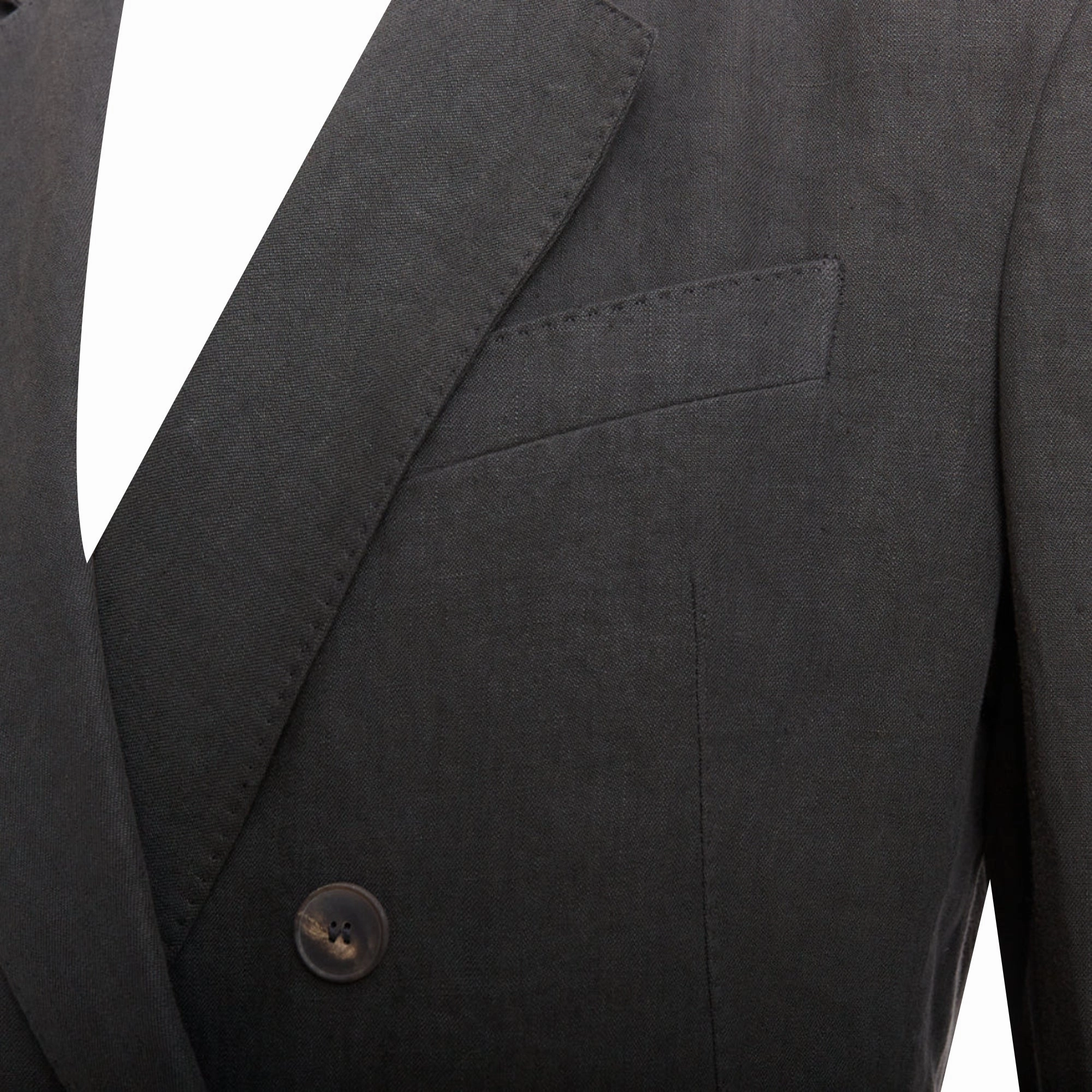 Haider Ackermann Linen Double Breasted Blazer Jacket