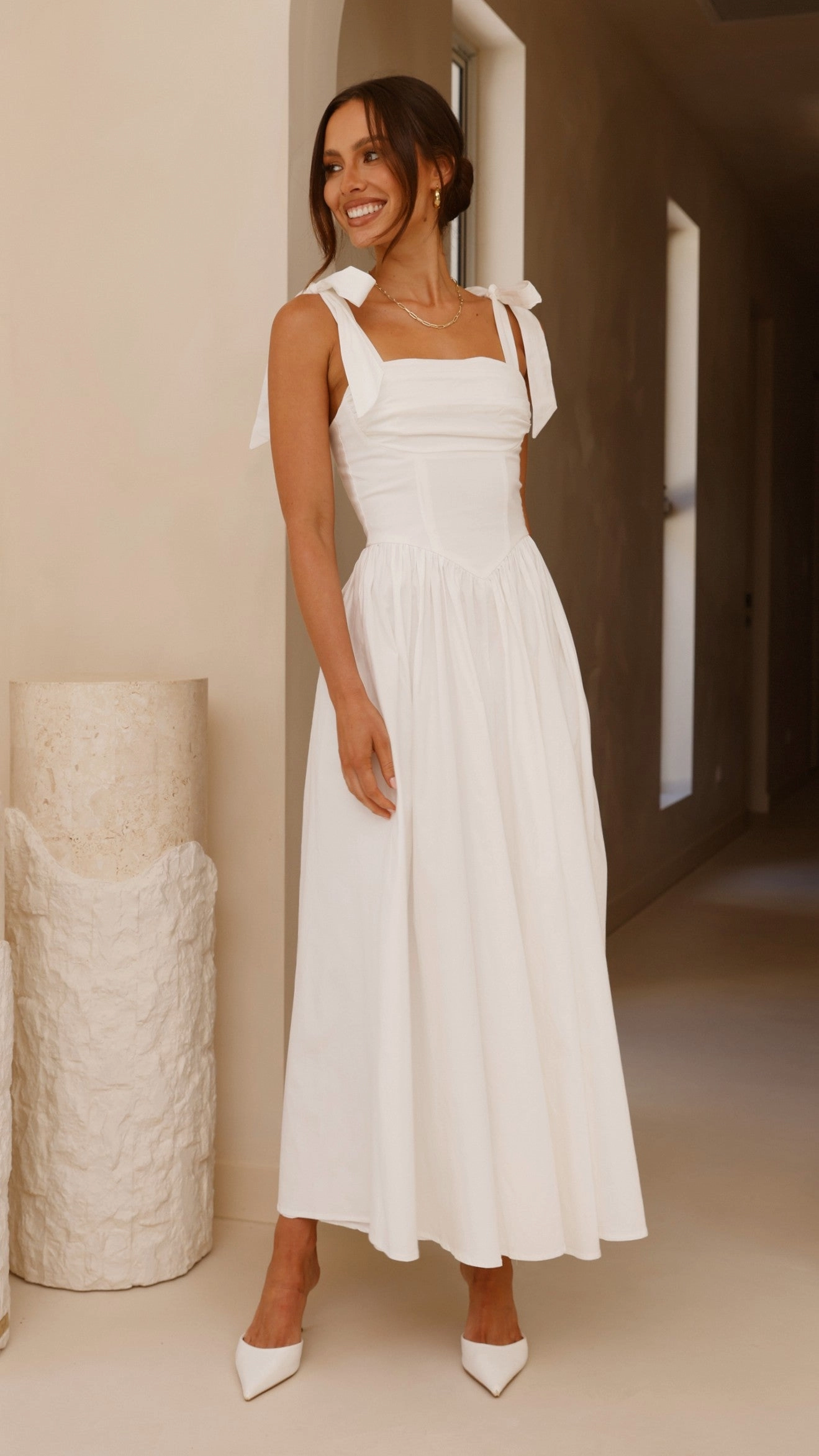 Haisley Maxi Dress - White