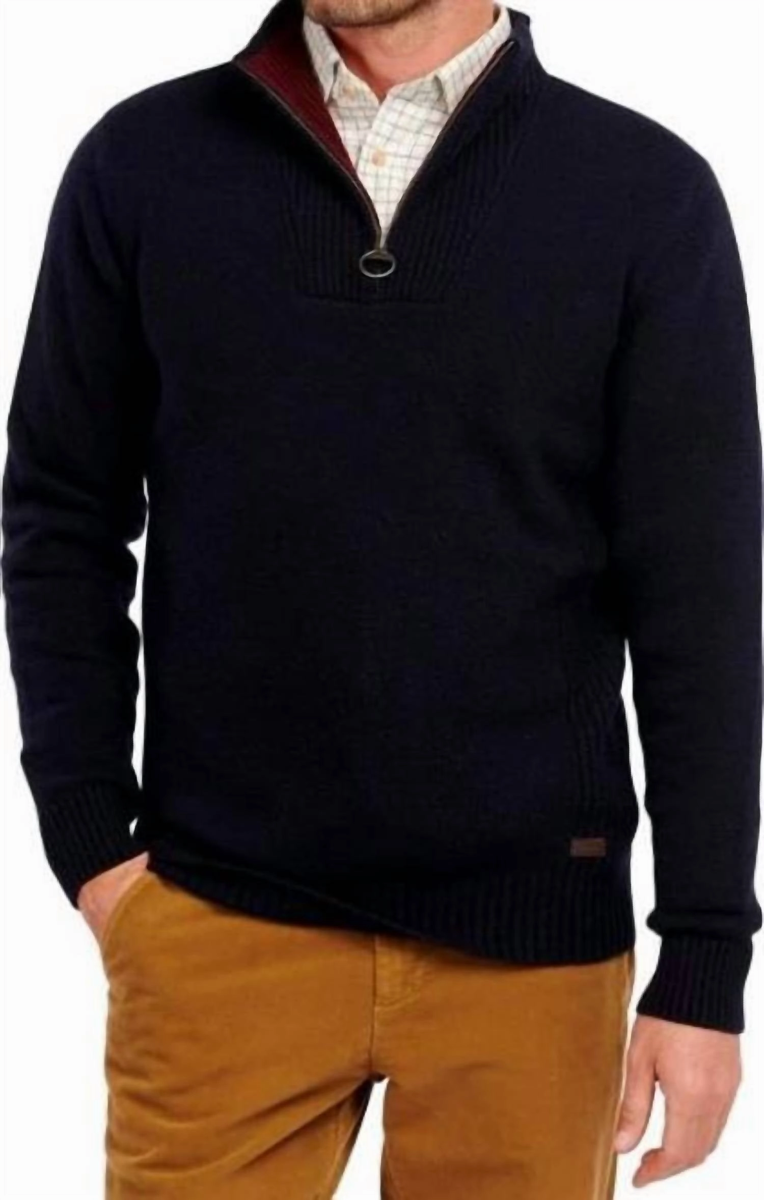 Half Zip Sweater In Navy