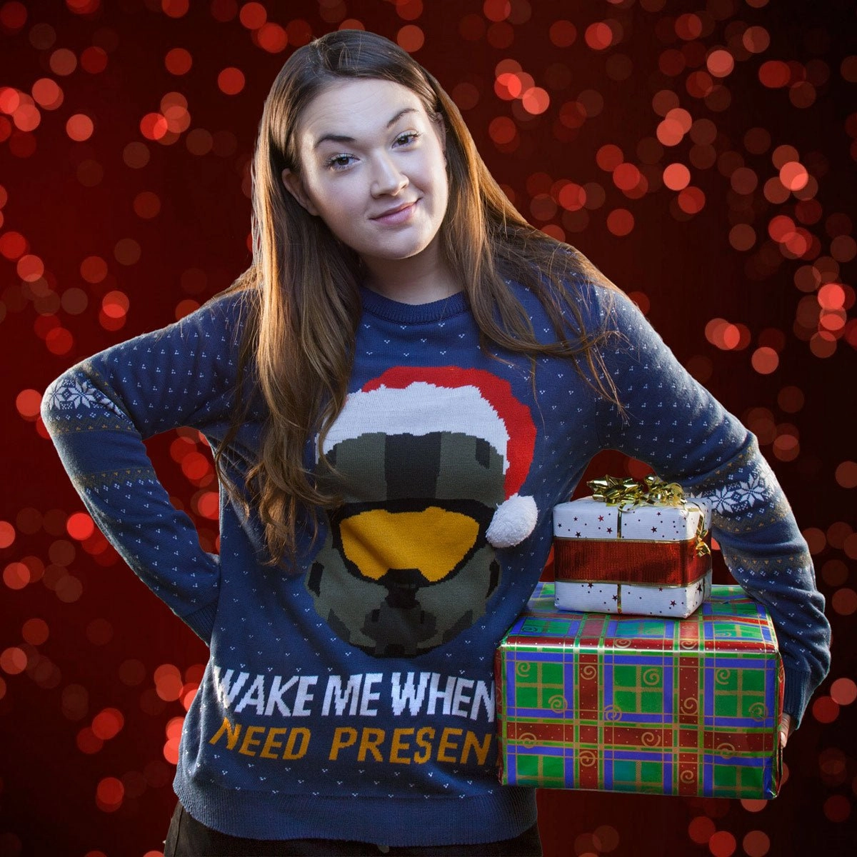 Halo Master Chief Knitted Christmas Jumper