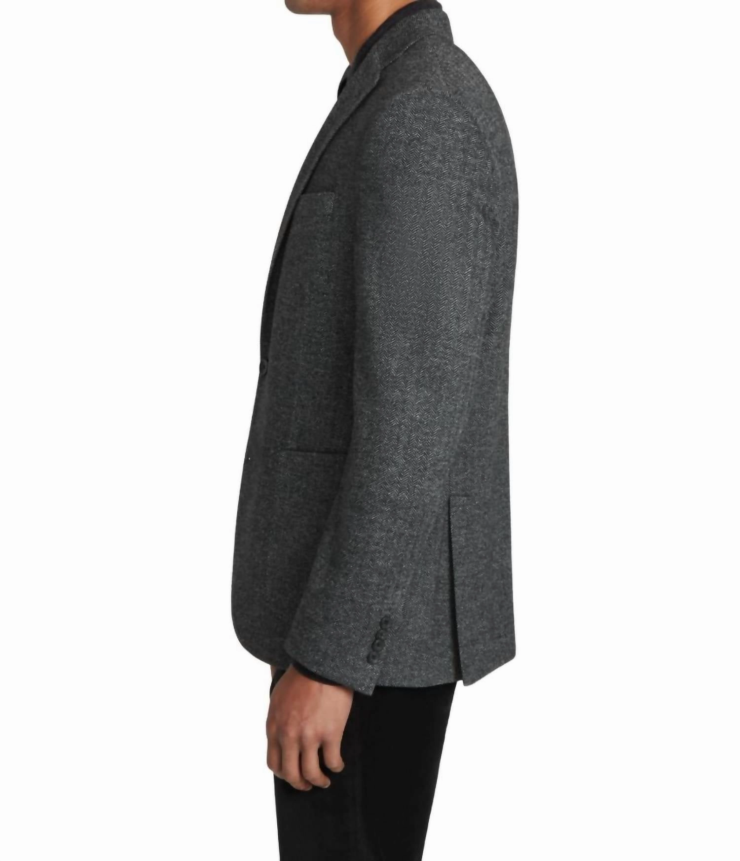 Hampton Blazer - Regular Length In Dark Plaid