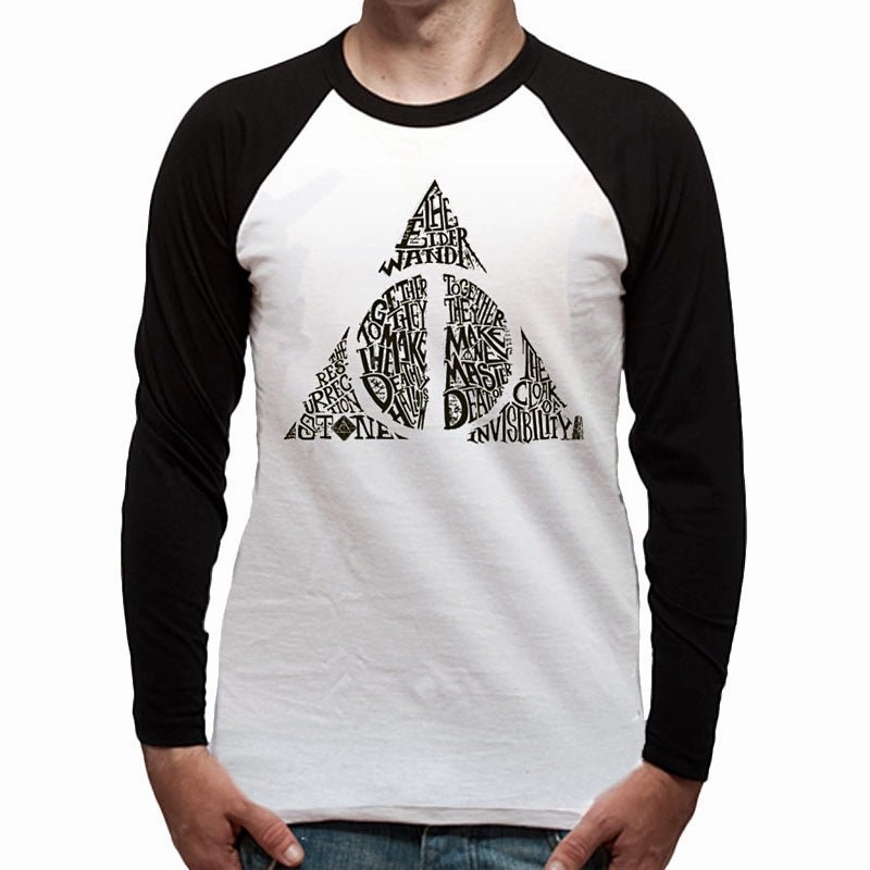 Harry Potter - The Deathly Hallows Premium Baseball T-Shirt