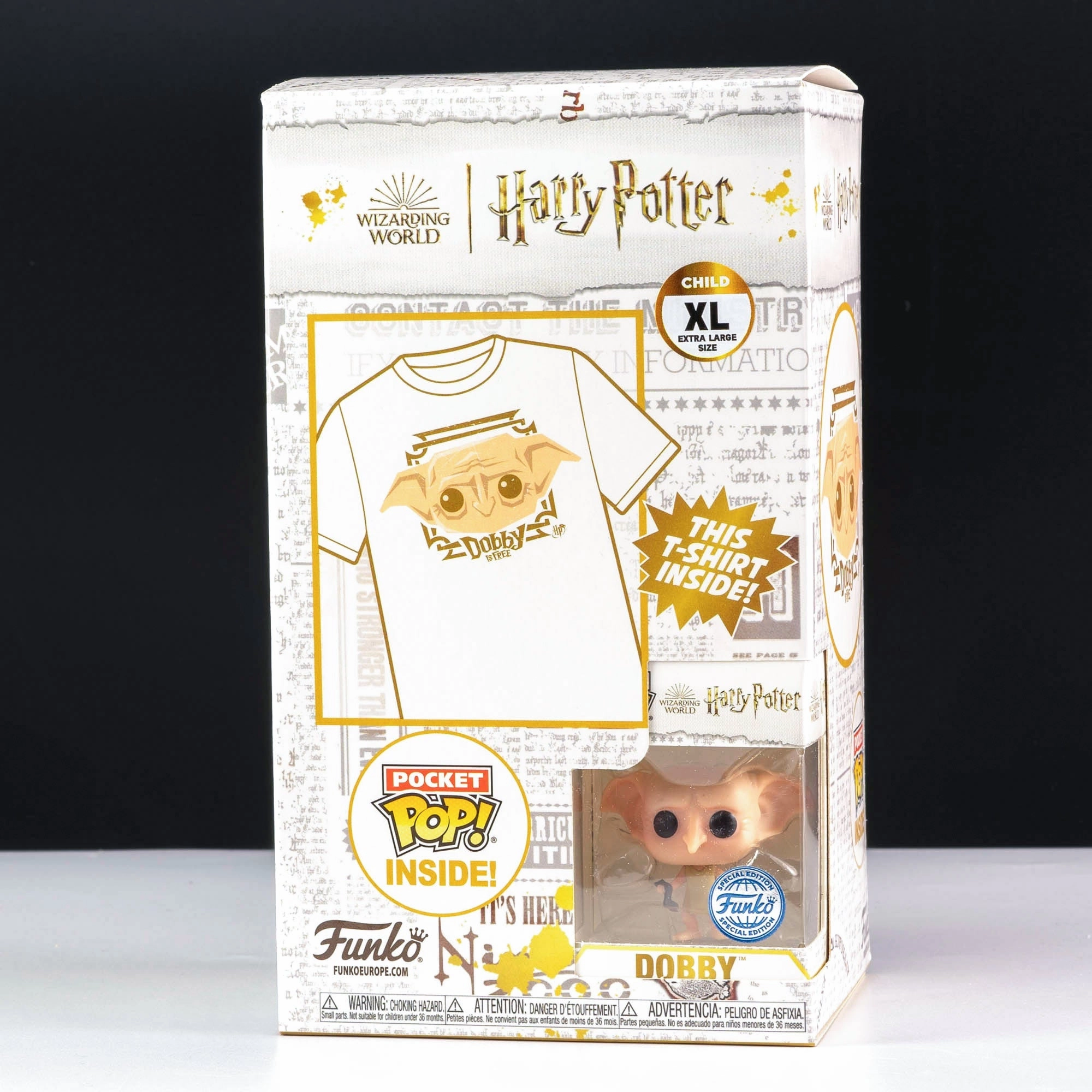 Harry Potter Dobby Pocket Pop! Vinyl and Tee Set for Kids