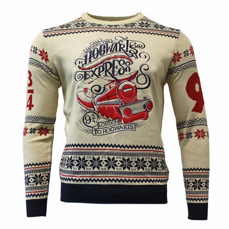 Harry Potter Hogwarts Express Knitted Christmas Jumper / Sweater