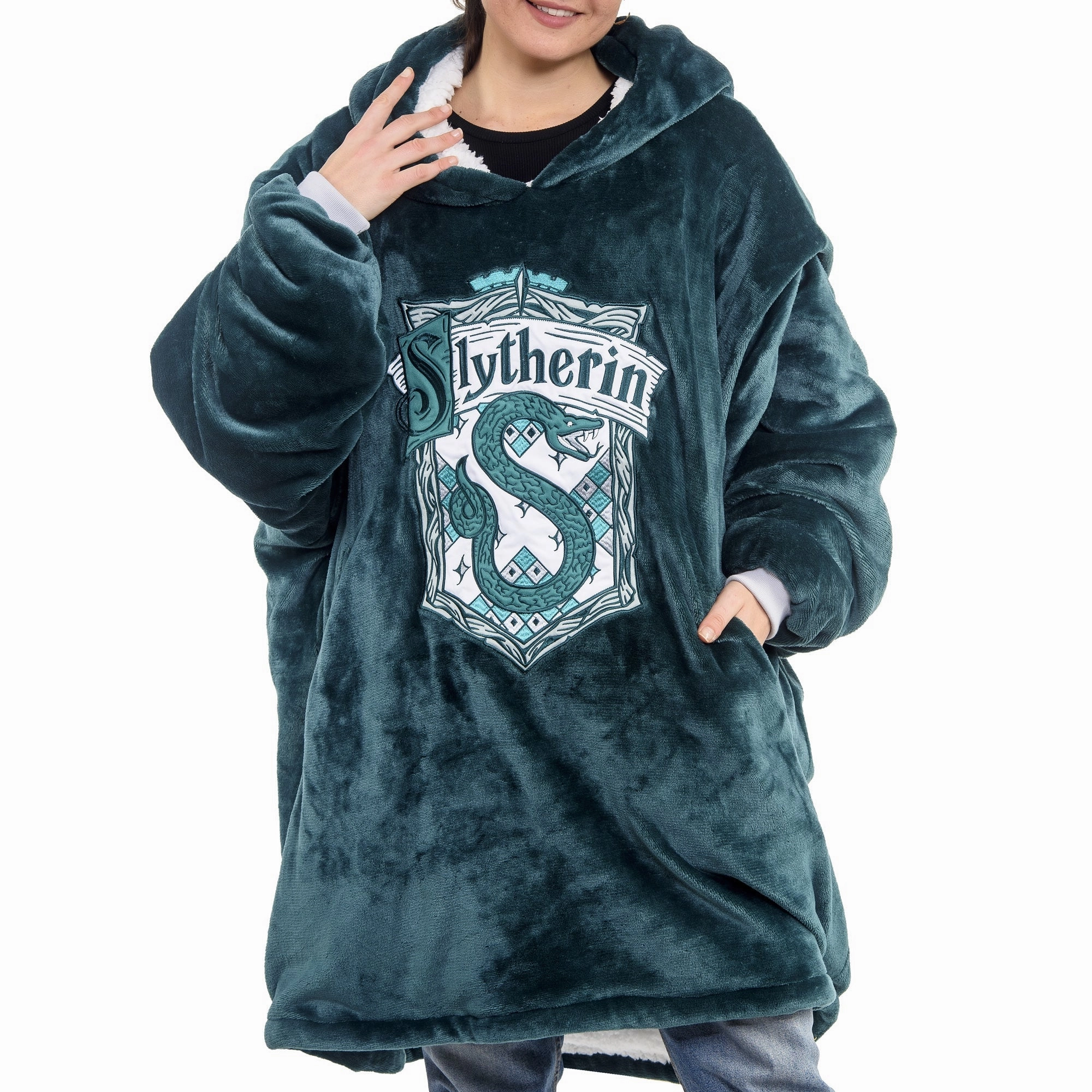 Harry Potter Slytherin Oversized Hooded Blanket