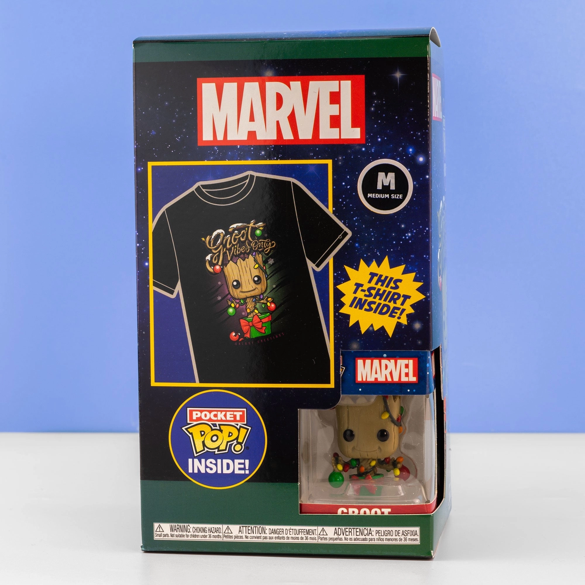 Holiday Groot Pocket Funko Pop! Vinyl and Tee Set for Kids