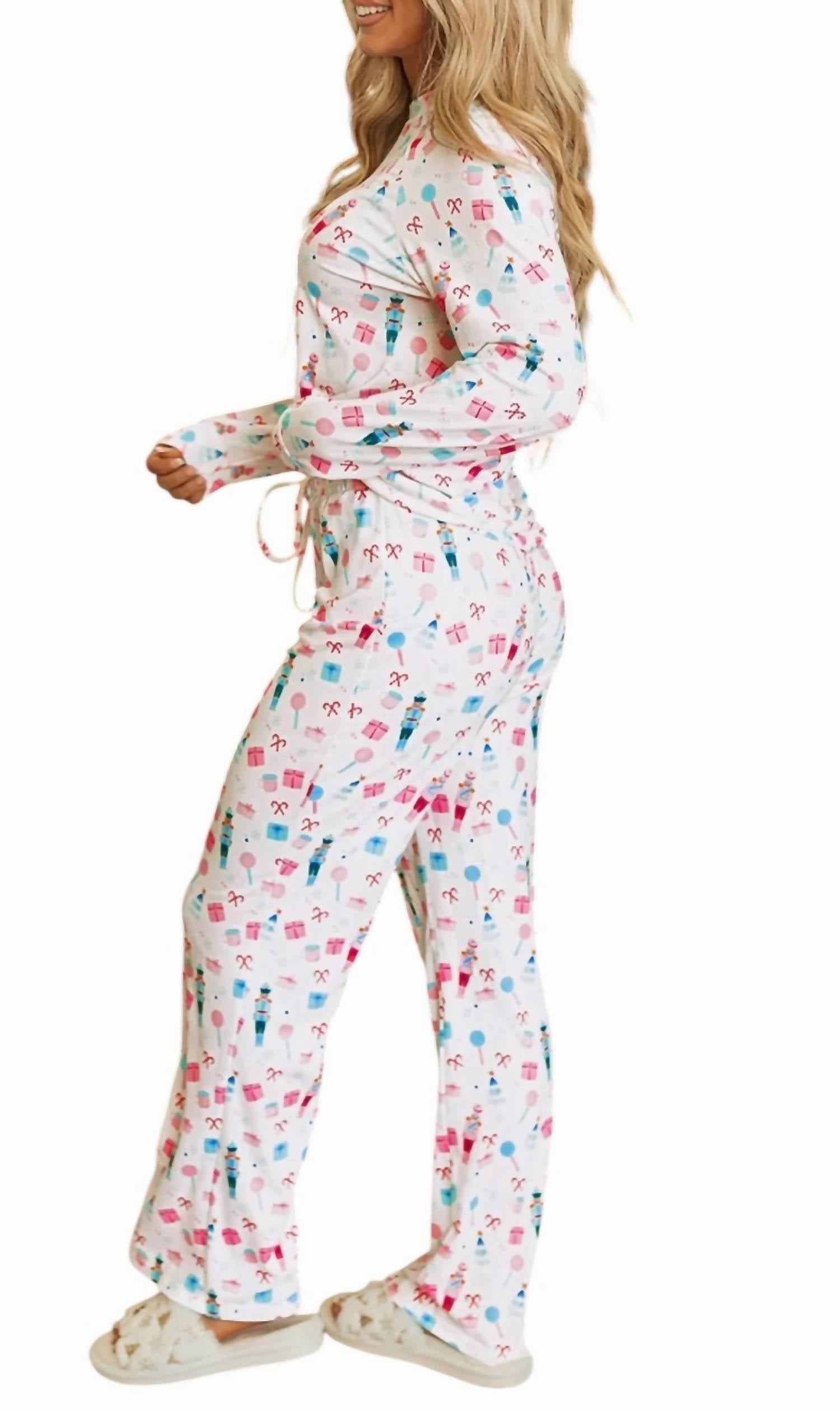 Holiday Pajamas In White