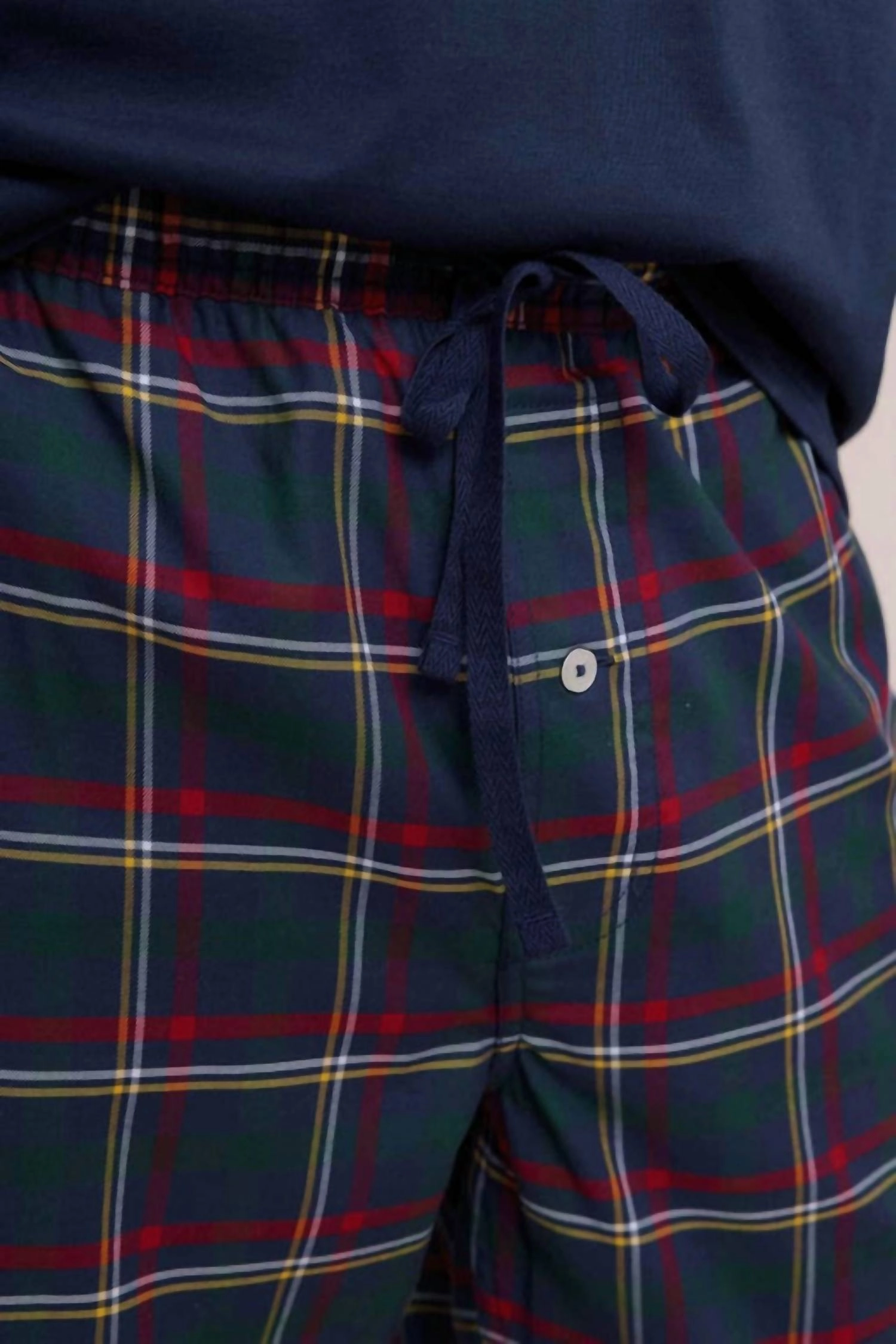 Holiday Tartan Lounge Pant In Dress Blue