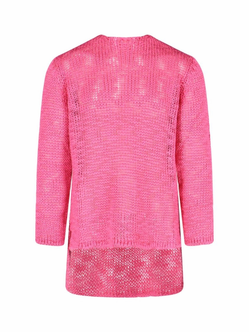 Homme Plus Sheer Knit Top ?C Pink