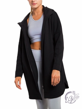 Hooded Longline Zip-Up Jacket affordable athletic pants for men