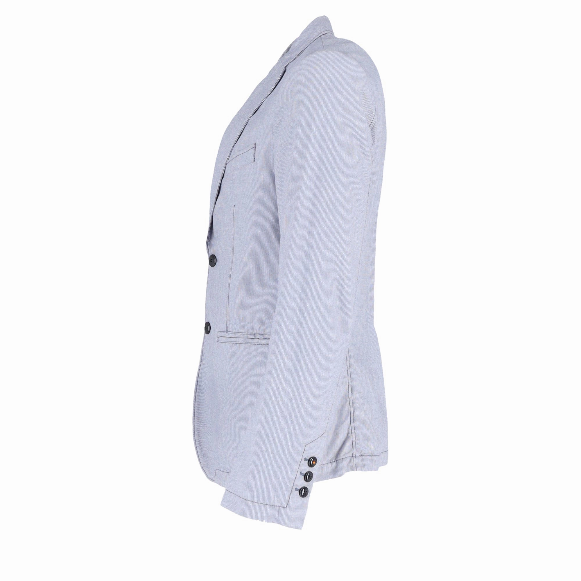 Hugo Boss Single-Breasted Blazer in Light Blue Polyester
