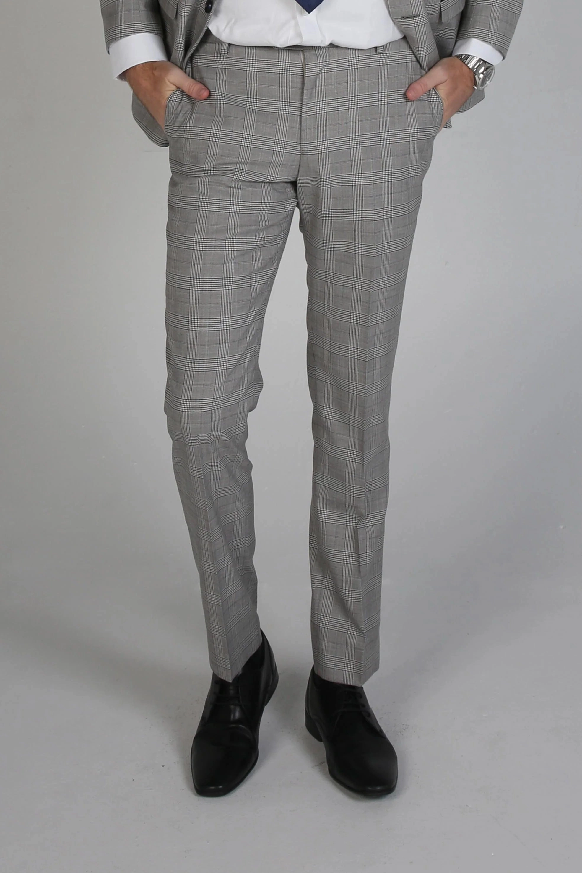 Hugo Check Formal Trousers