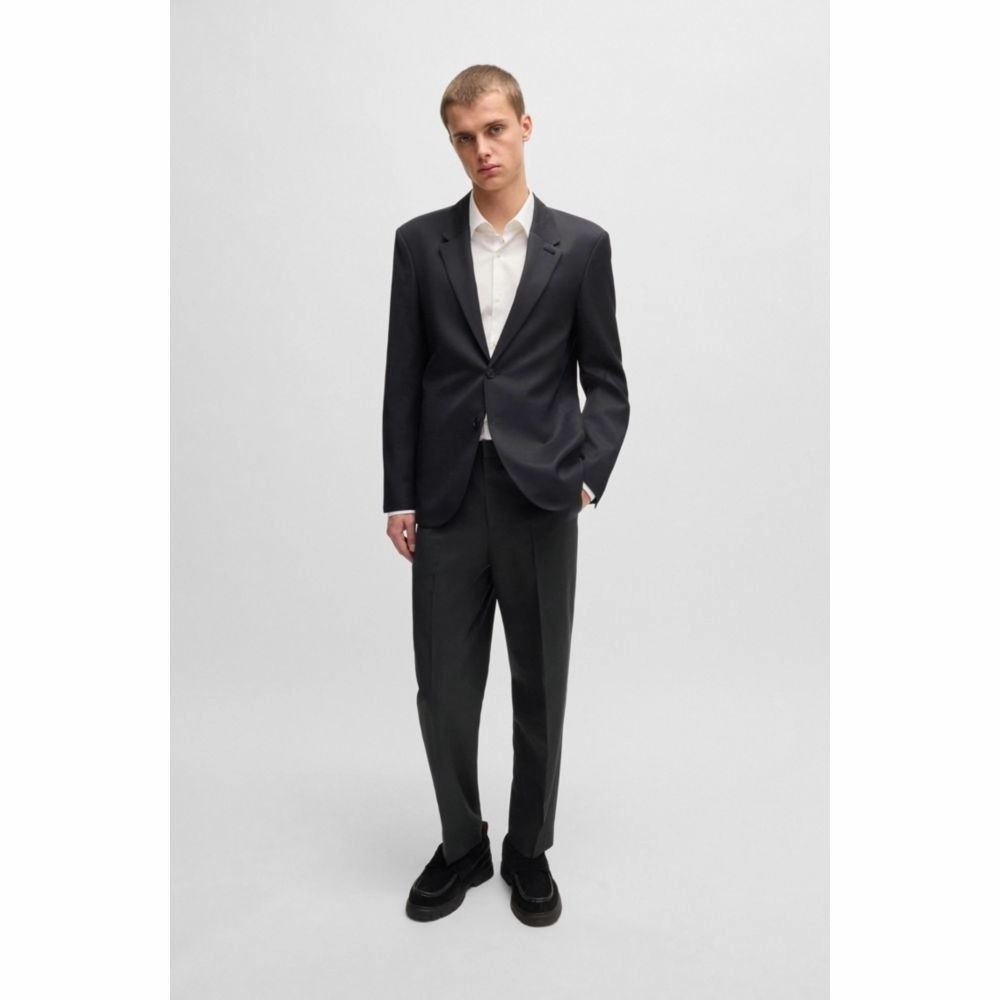 HUGO FORWARD slim-fit trousers in wool-blend twill