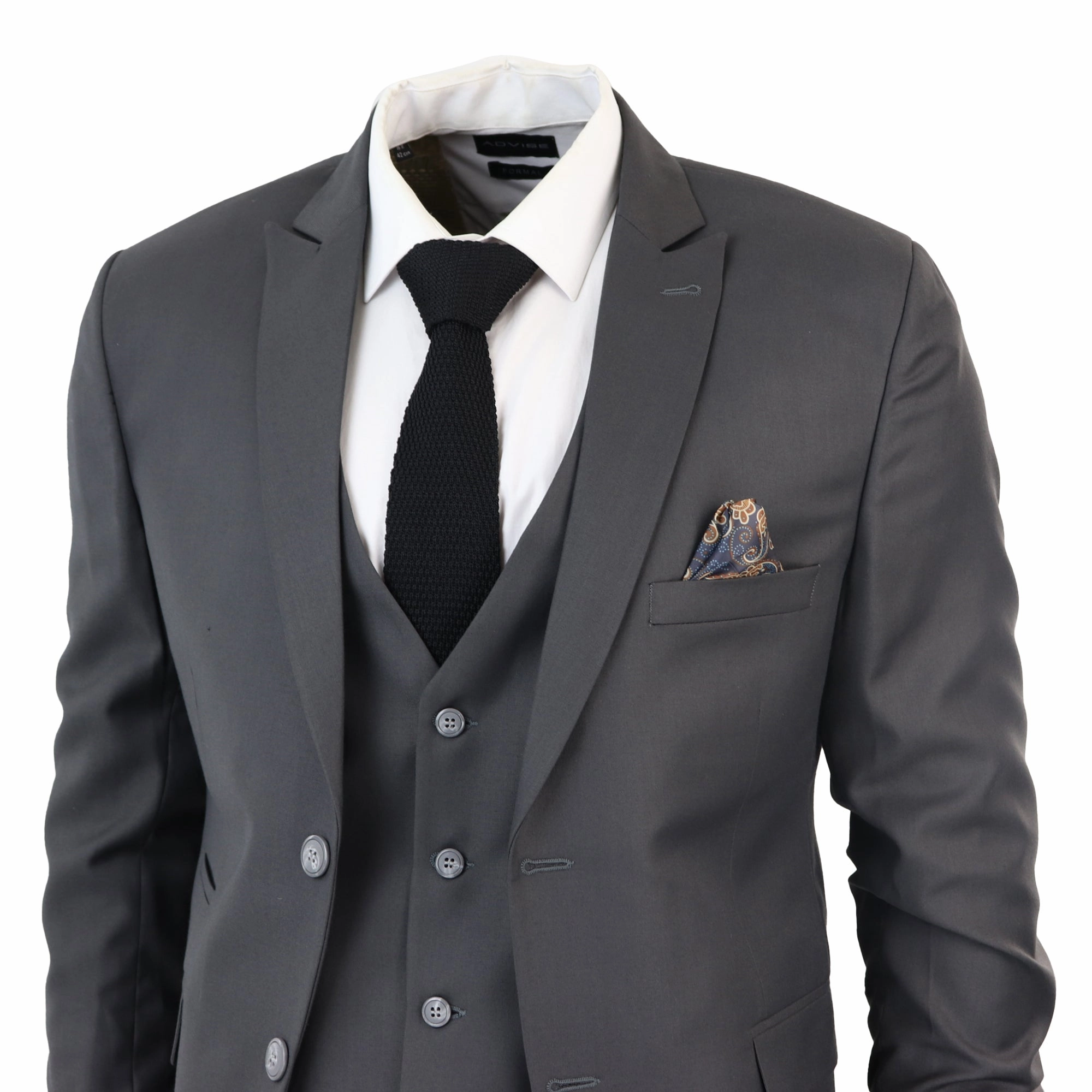 IM1 Classic Plain 3 Piece Suit