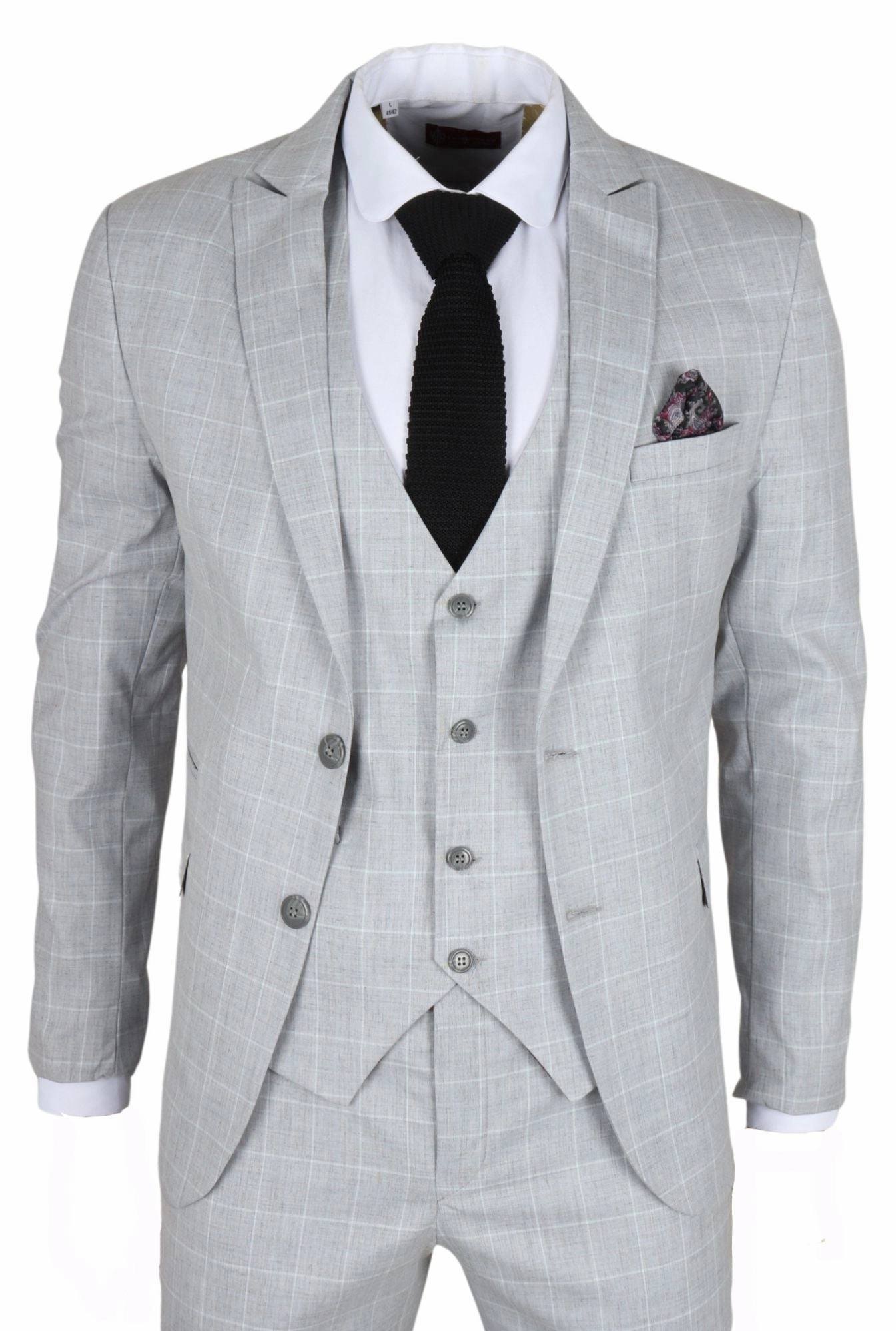IM3 Checked Tailored Fit Suit