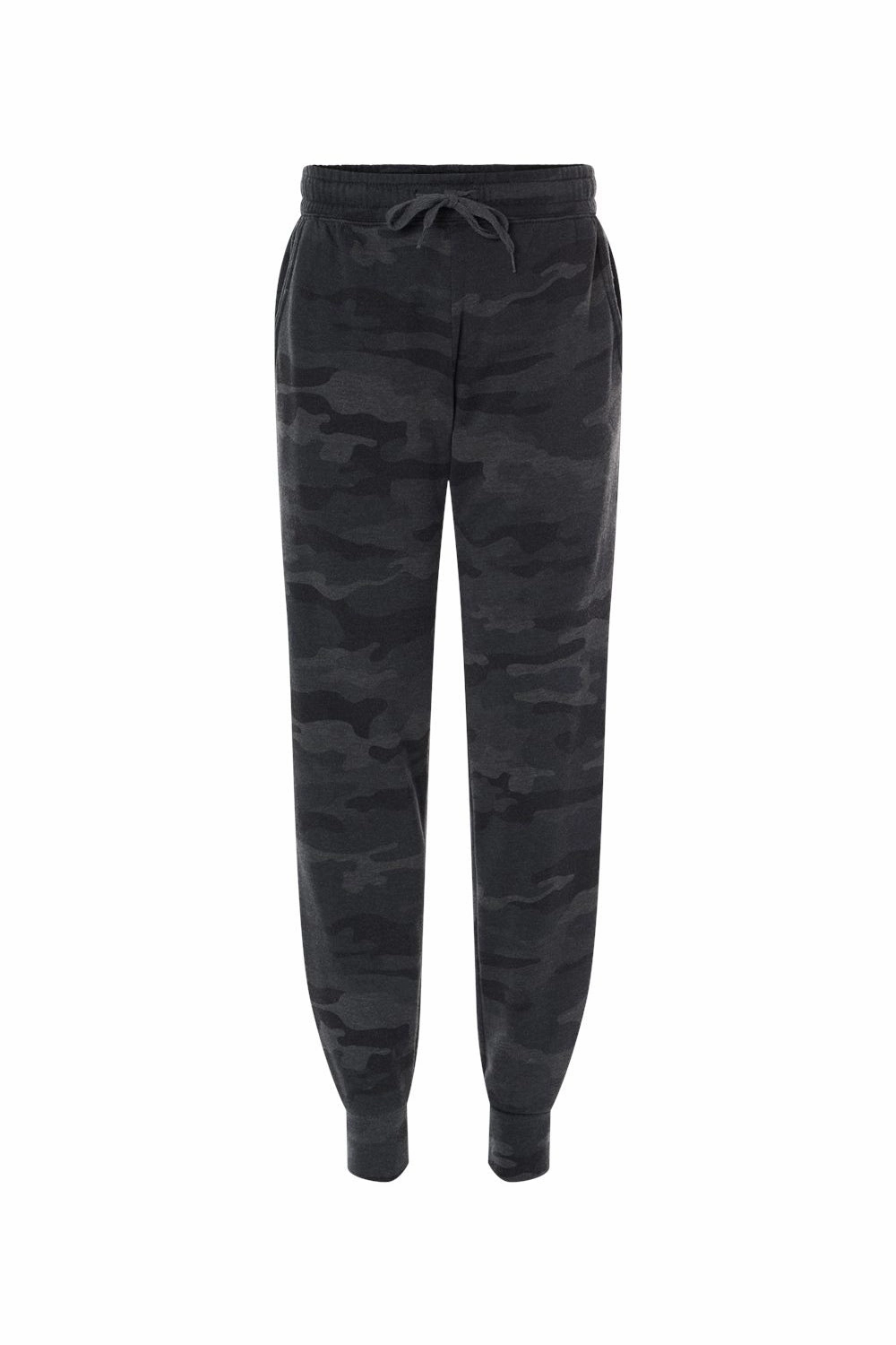 Independent Trading Company Womens California Wave Wash Sweatpants w/ Pockets - Heather Black Camo