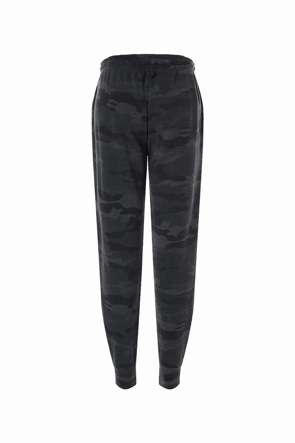 Independent Trading Company Womens California Wave Wash Sweatpants w/ Pockets - Heather Black Camo