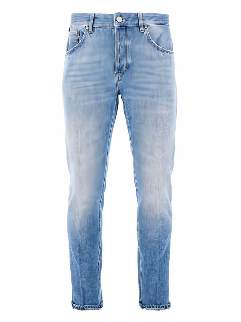 Indigo Blue Trousers With Concealed Fly