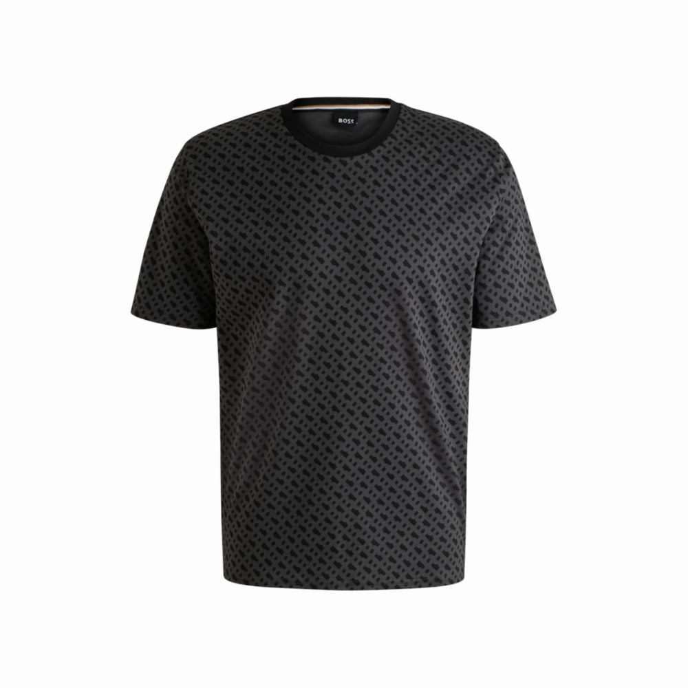 Interlock-cotton pajama T-shirt with Double B monogram print