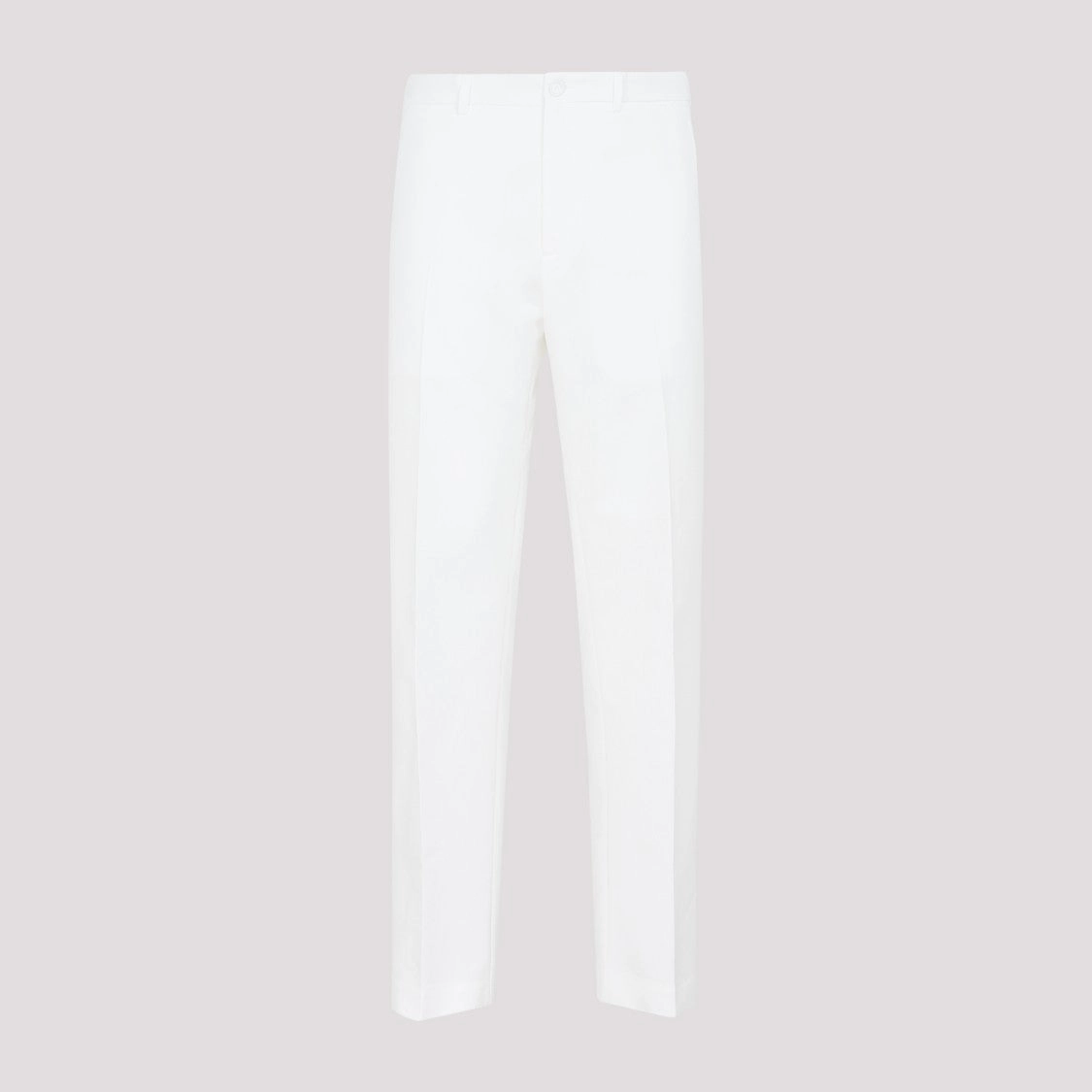 Ivory Ankle Slit Detail Pants