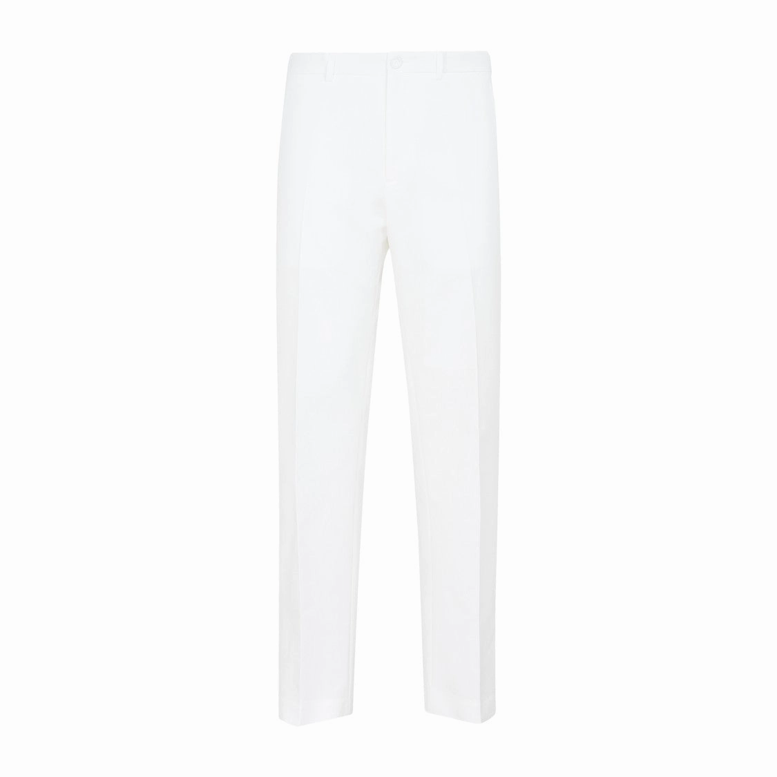 Ivory Ankle Slit Detail Pants