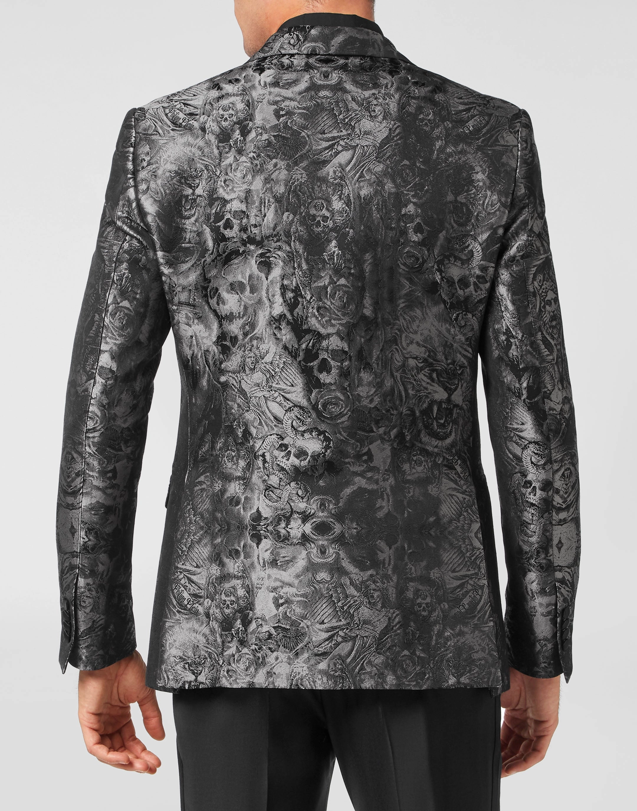 Jacquard Blazer Lord fit Gothic Plein with Crystals