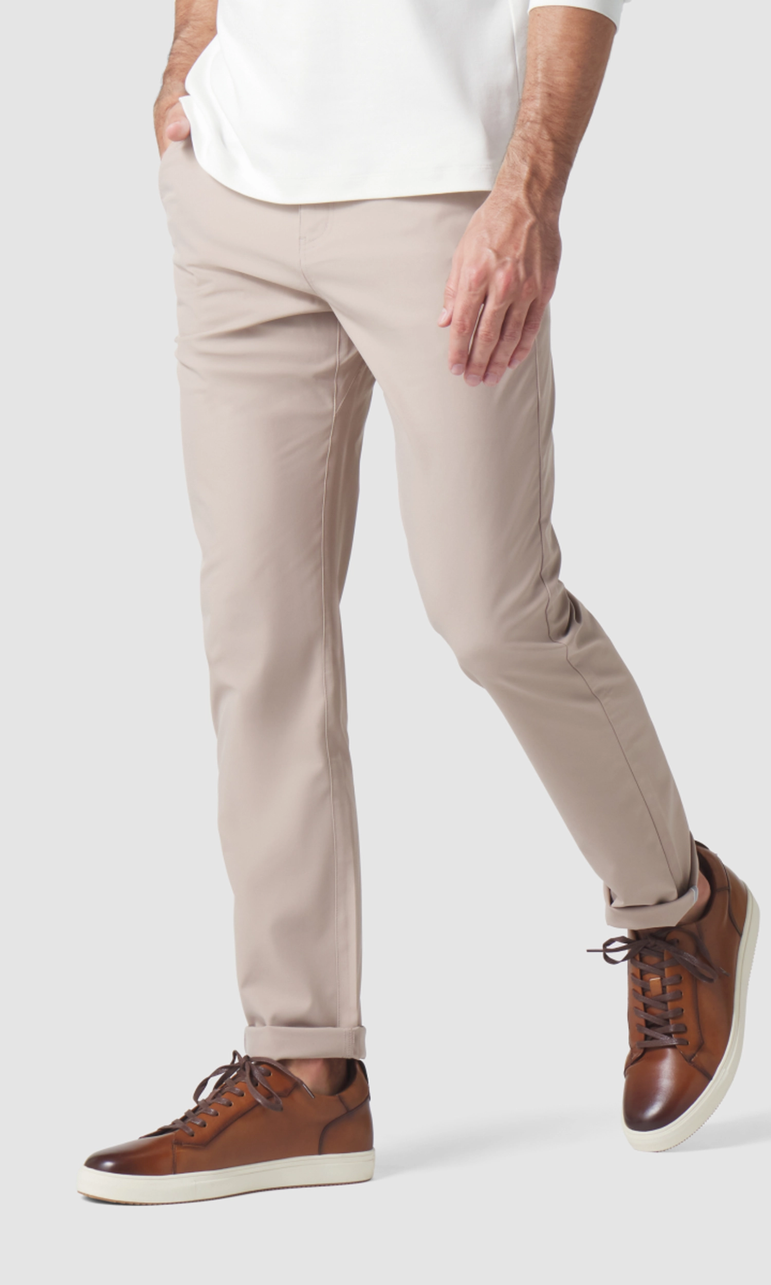 Jetsetter Tech Pant Slim Fit 3-Pack in Oat Khaki