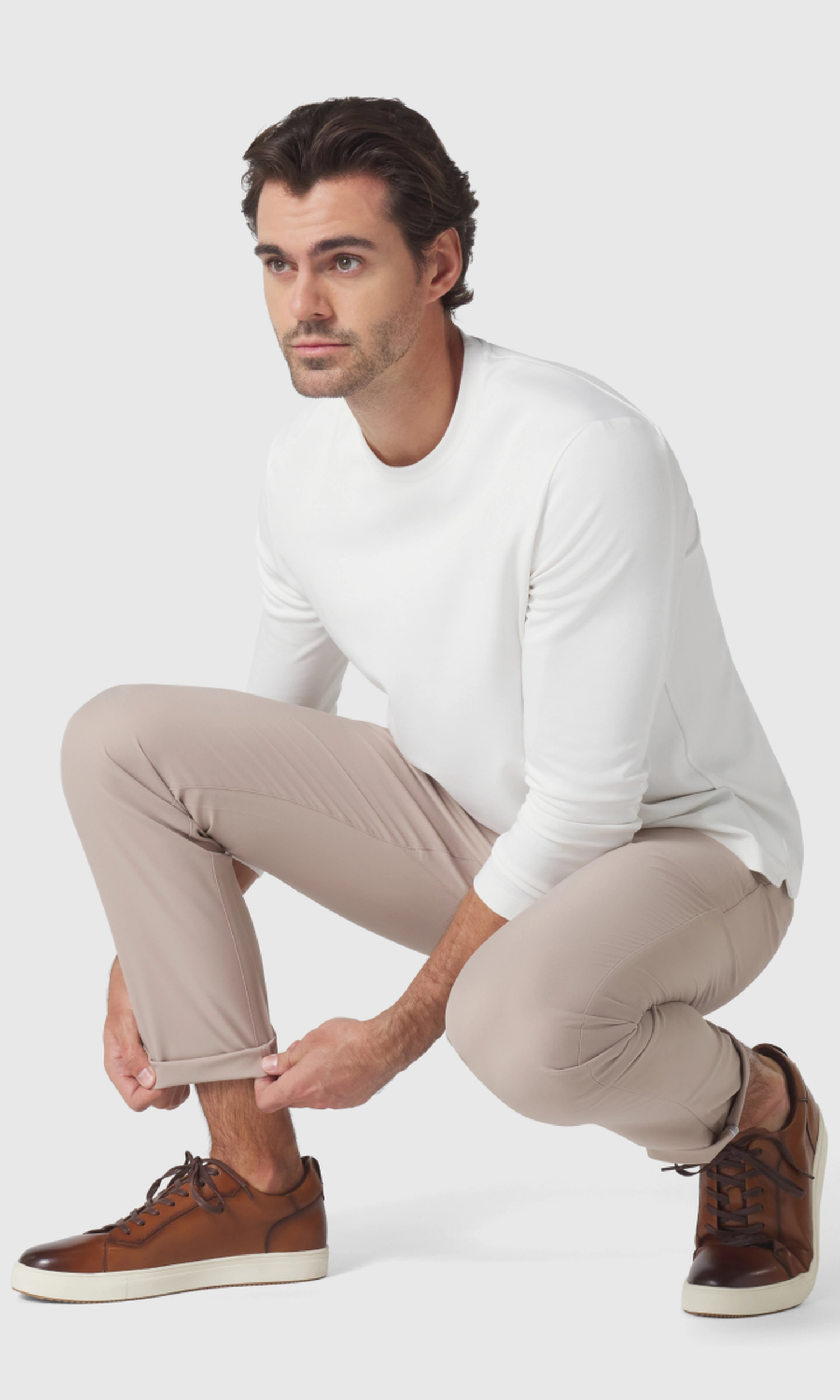 Jetsetter Tech Pant Slim Fit 3-Pack in Oat Khaki