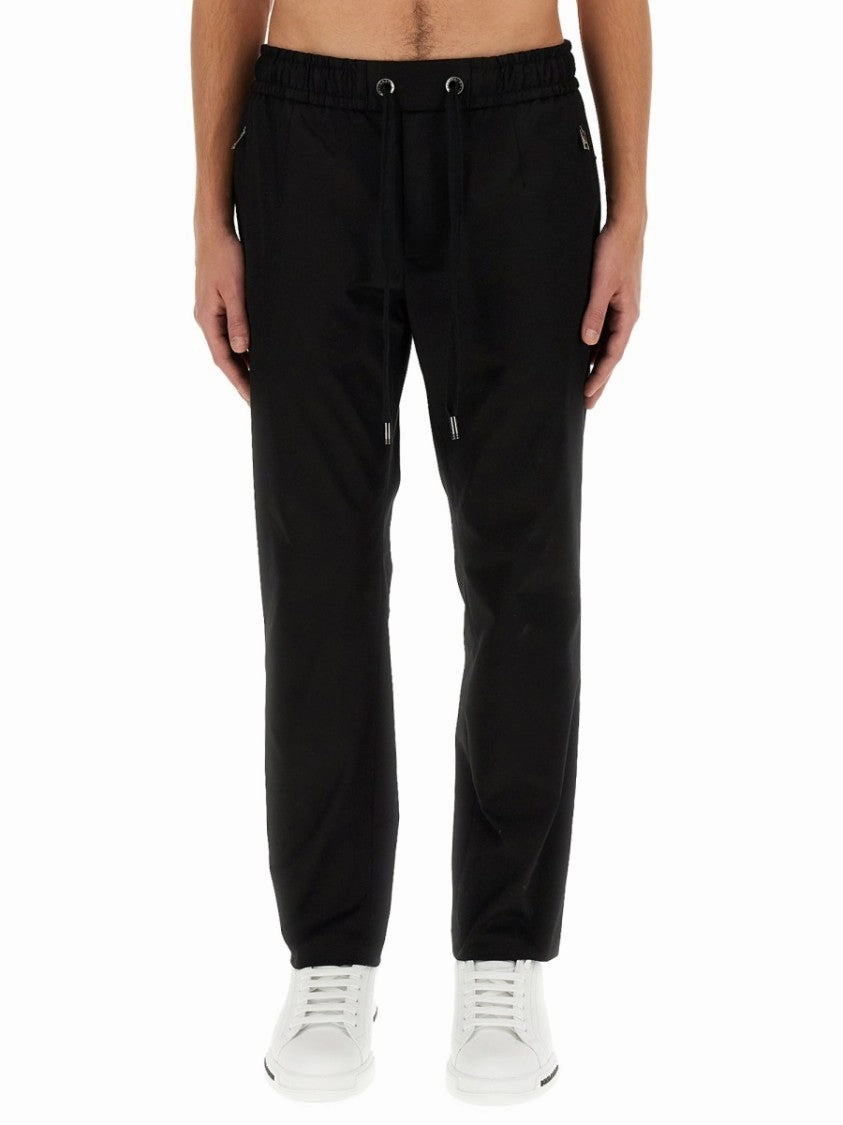 Jogging Pants With Plaque Detail