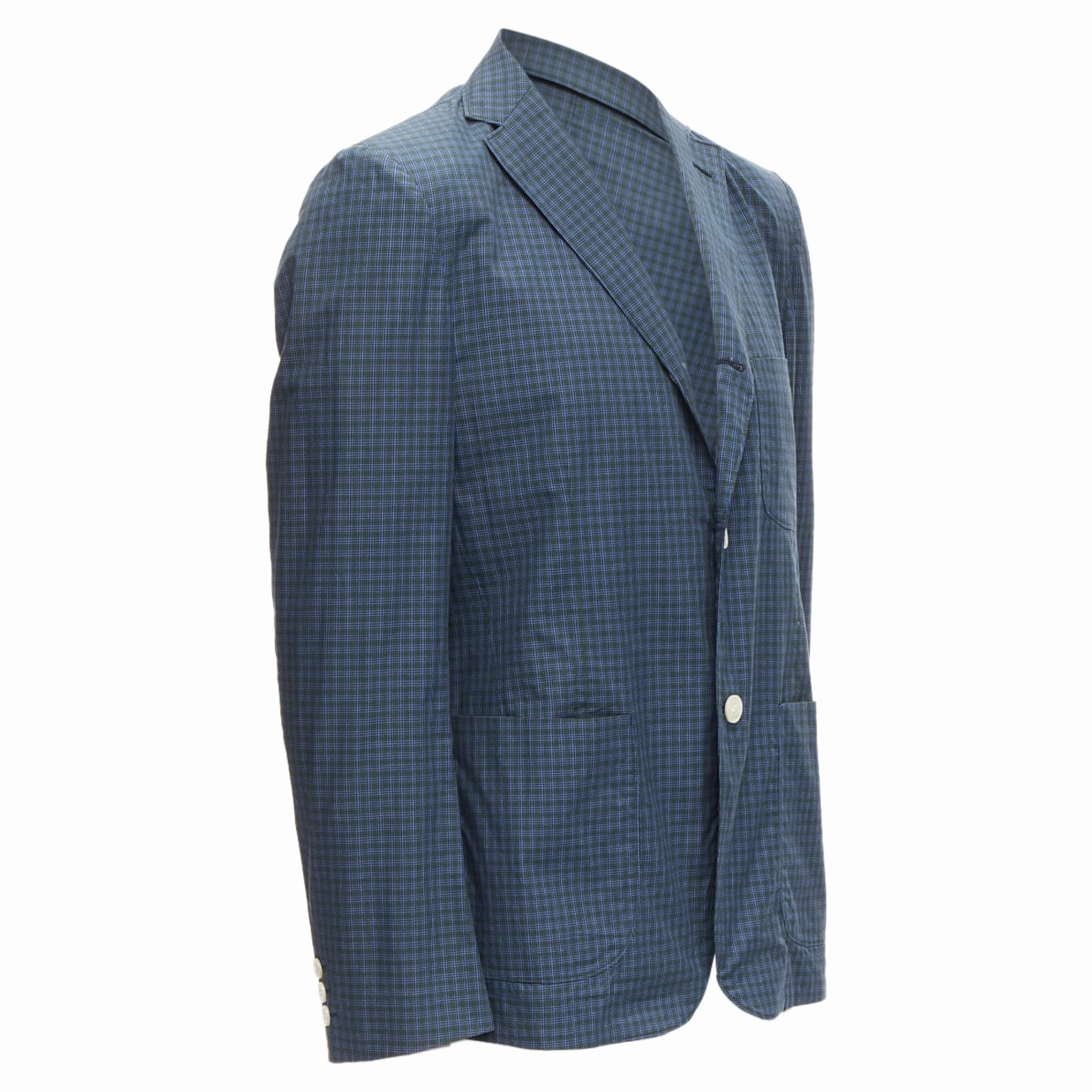 Junya Watanabe Man checked lining casual blazer jacket