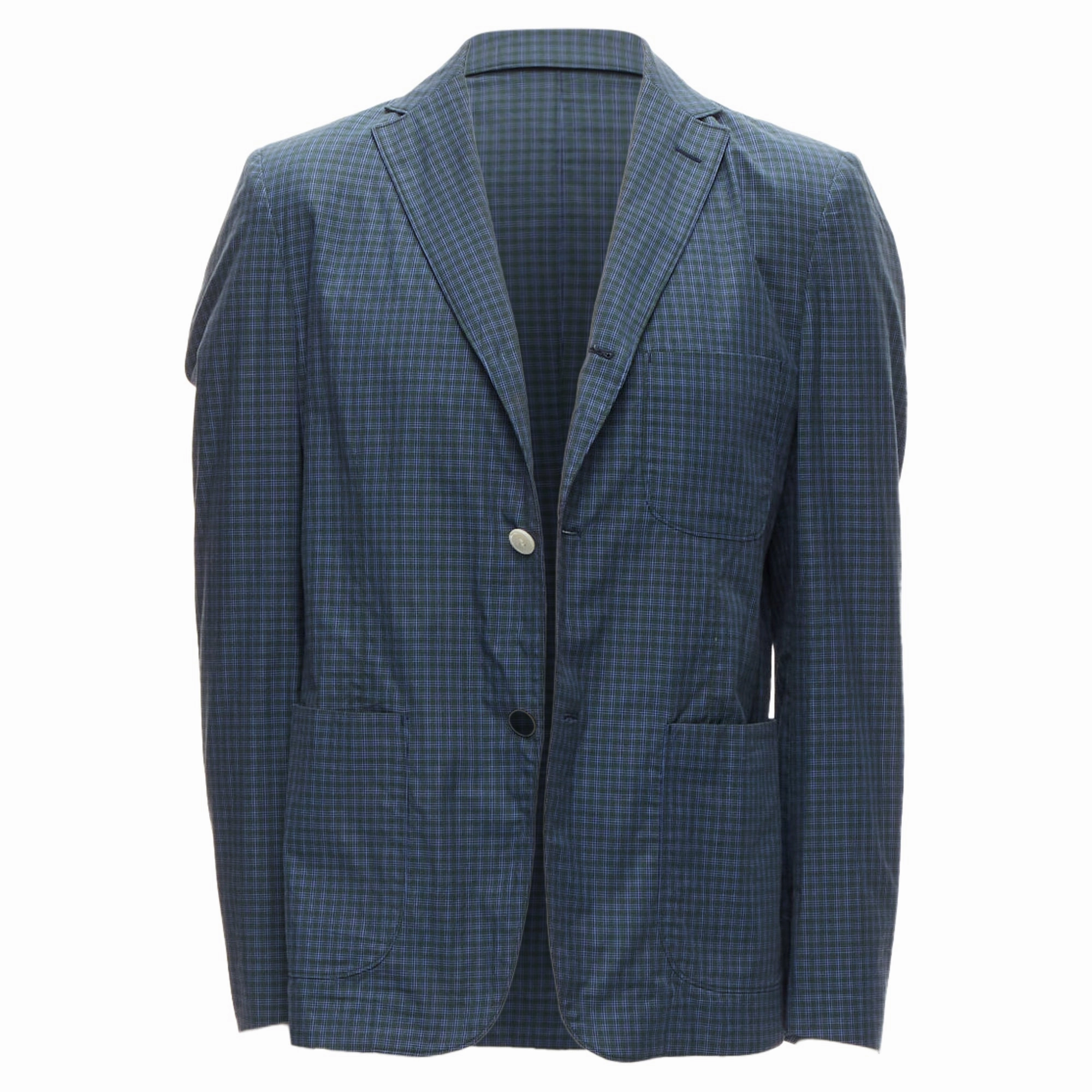 Junya Watanabe Man checked lining casual blazer jacket