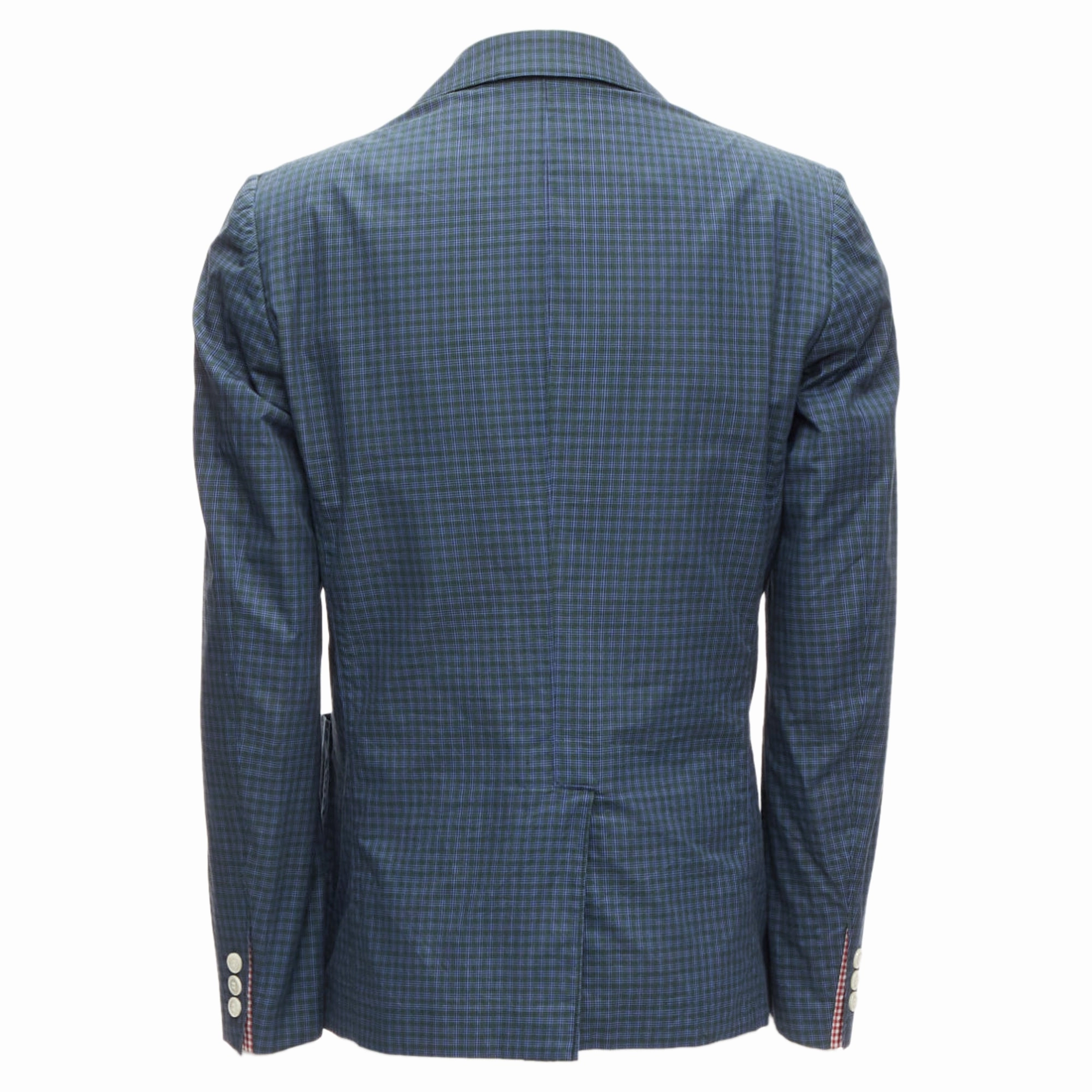 Junya Watanabe Man checked lining casual blazer jacket