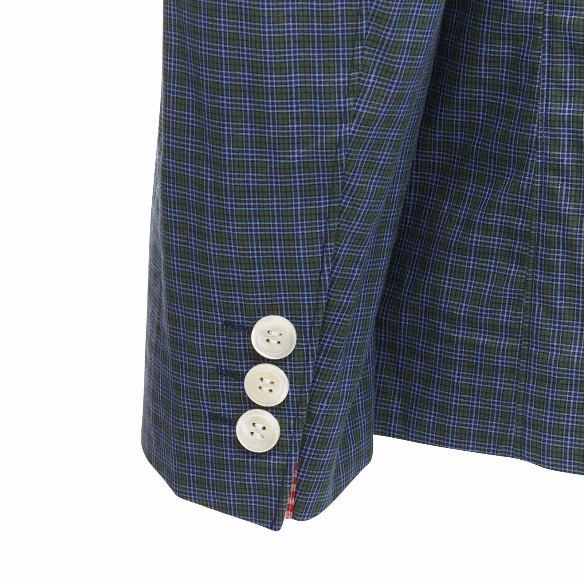 Junya Watanabe Man checked lining casual blazer jacket