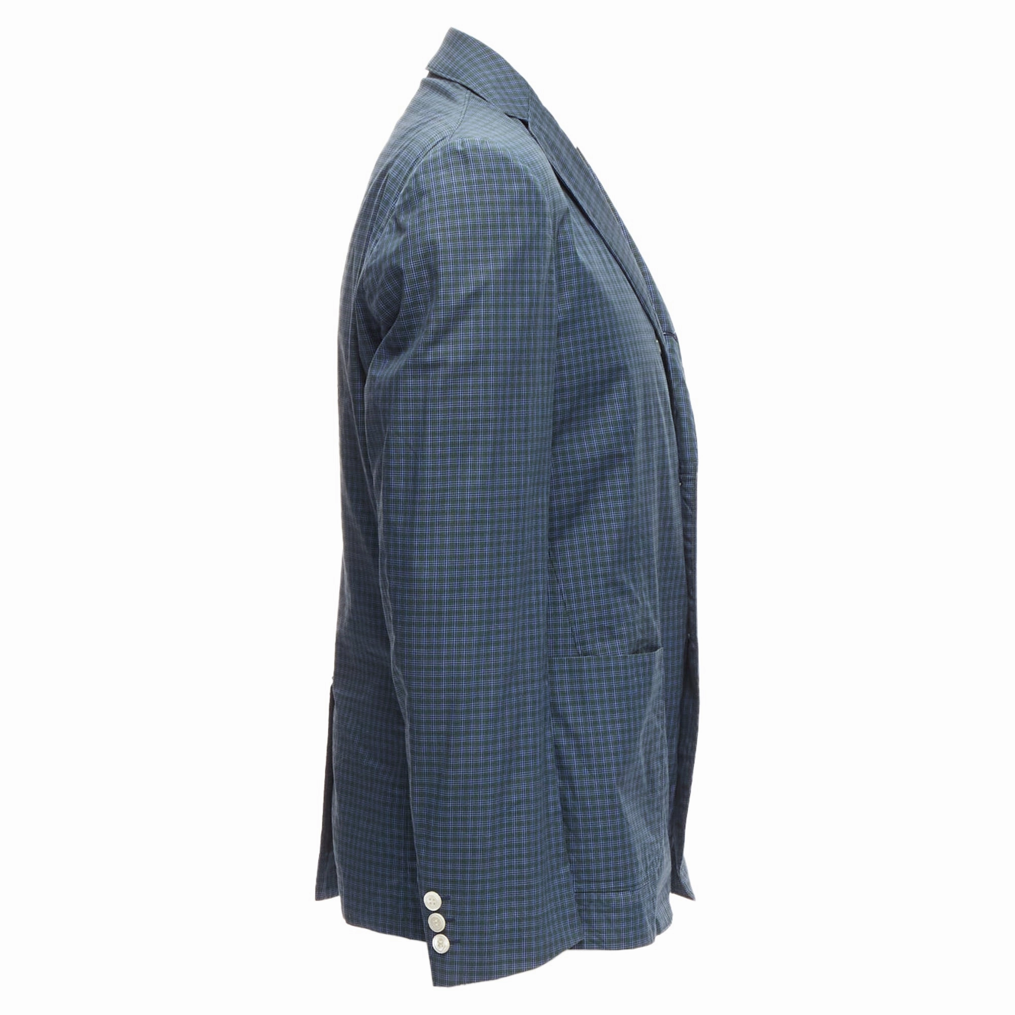 Junya Watanabe Man checked lining casual blazer jacket