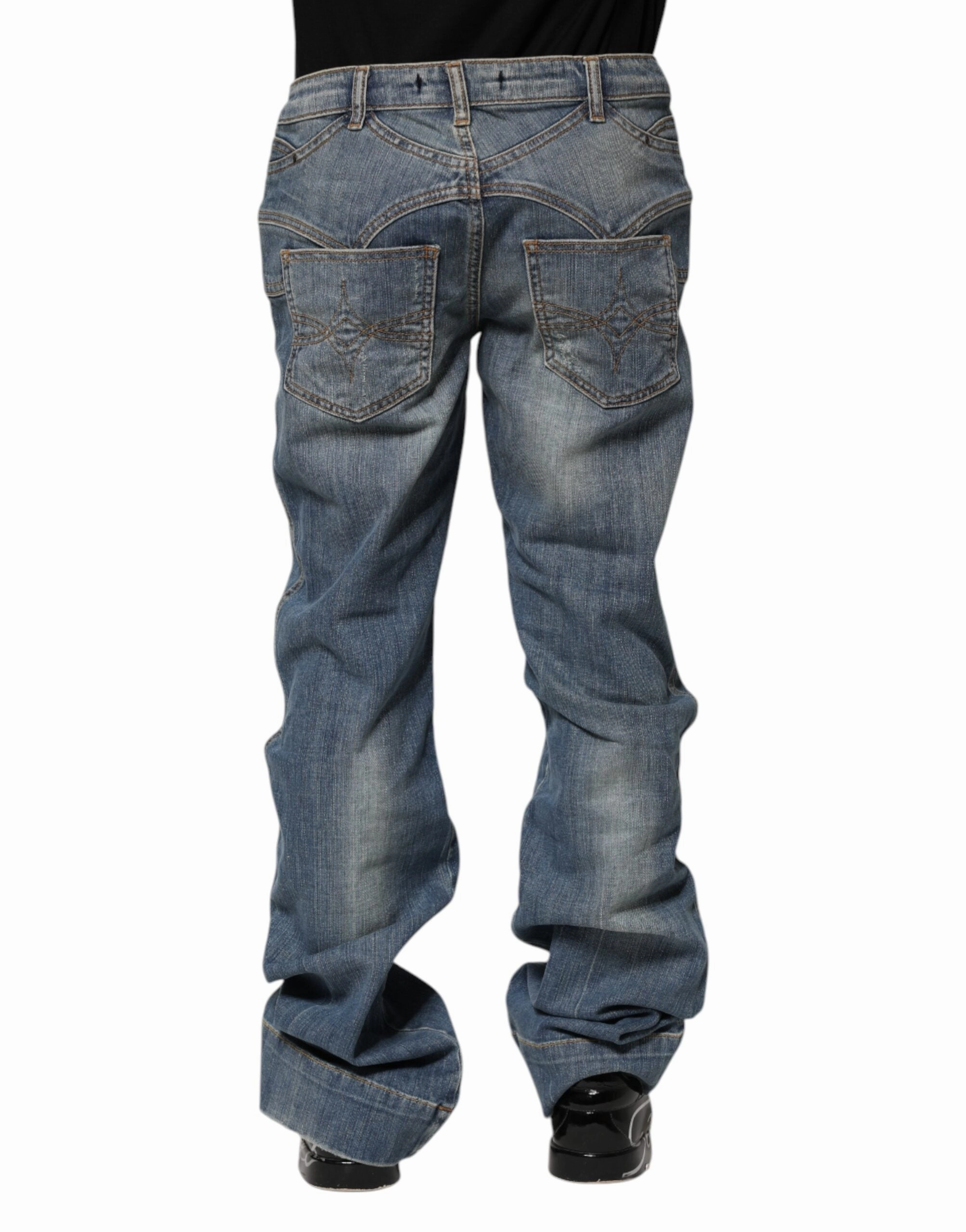 Just Cavalli Washed Straight Fit Men Men's Jeans