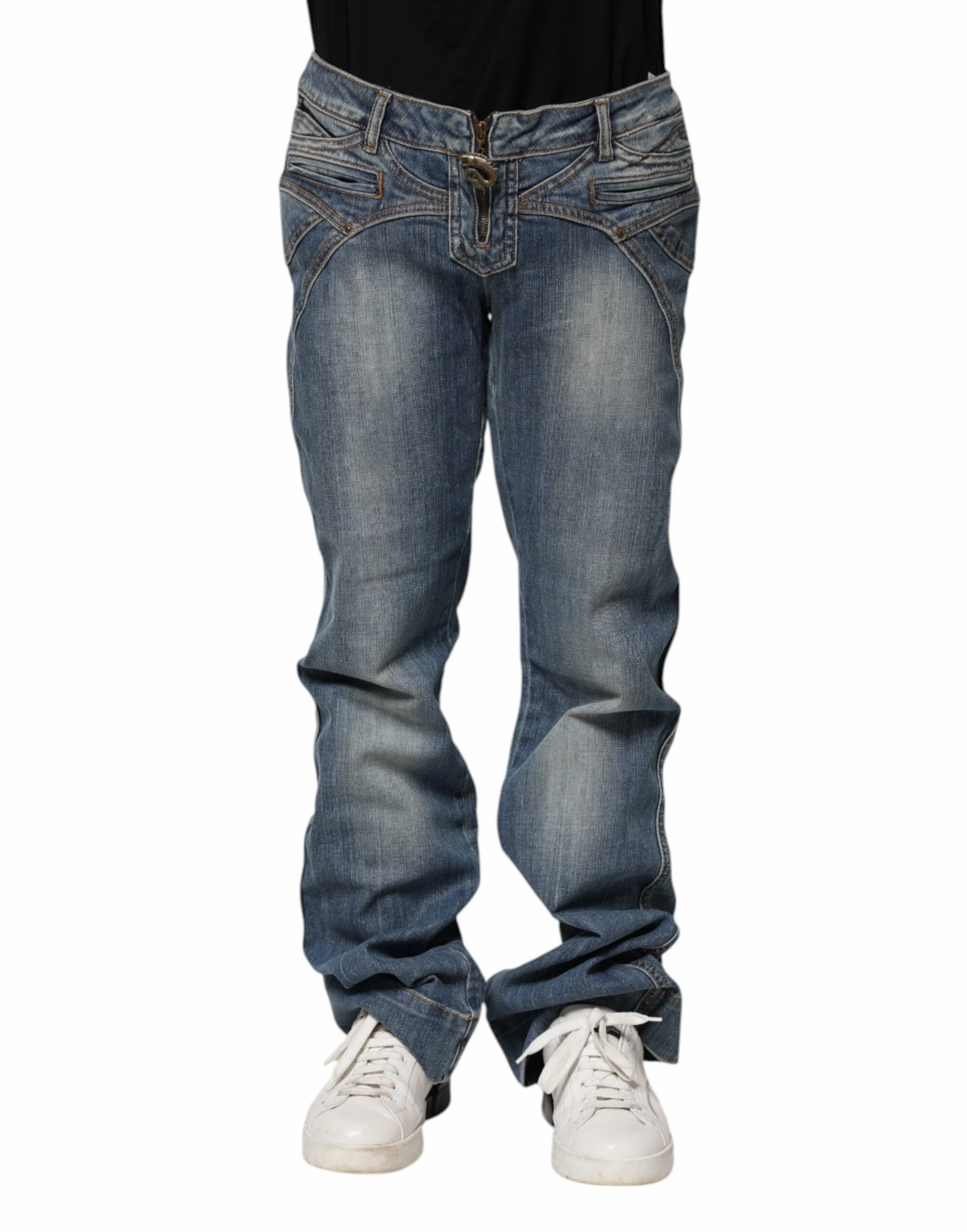 Just Cavalli Washed Straight Fit Men Men's Jeans