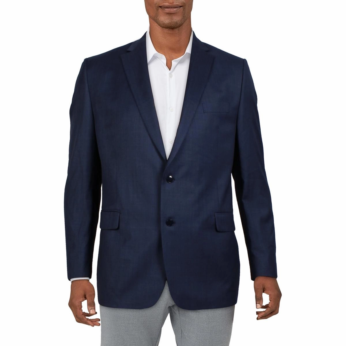 Kaplan Mens Wool Two-Button Blazer