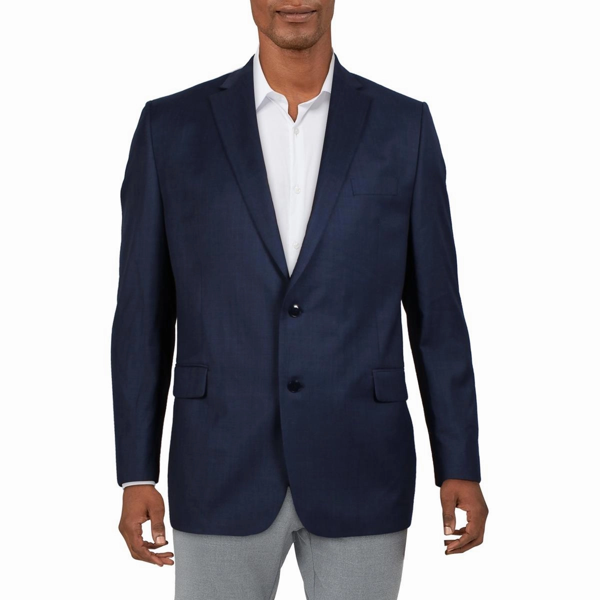 Kaplan Mens Wool Two-Button Blazer